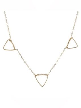 PEGGY LI TRIPLE GEO SHAPE NECKLACE